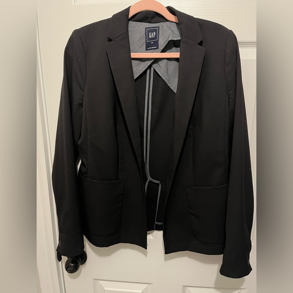 GAP Black Single Button Blazer
